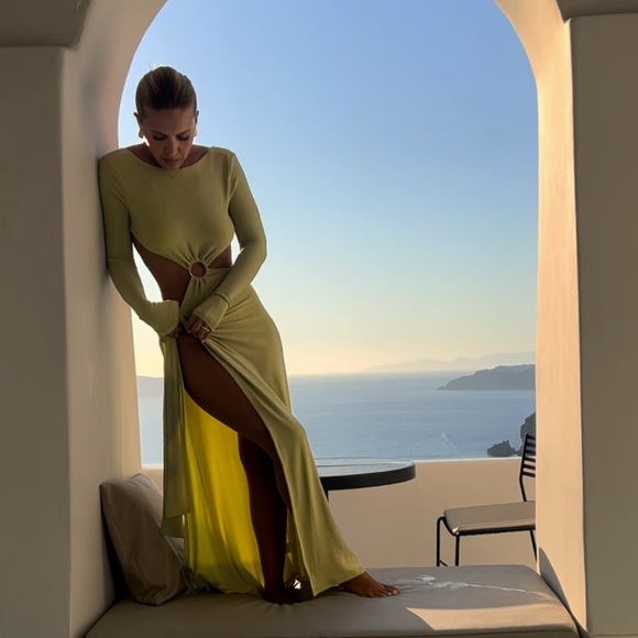 SOLD OUT ONLINE 💚✨ MESHKI CHRISTINA DRESS - Picture 3 of 5